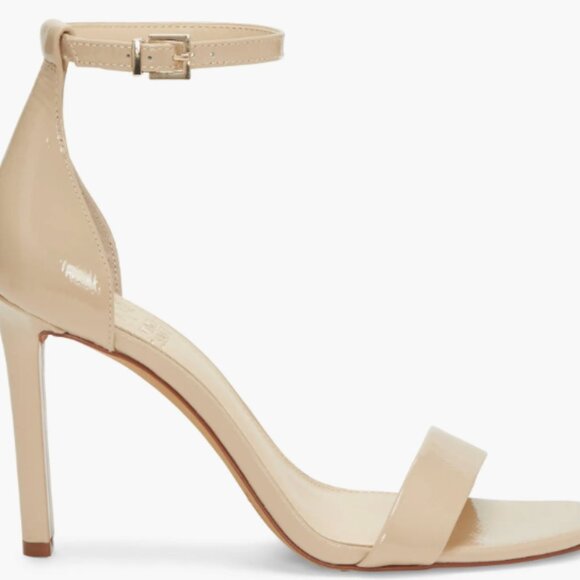 Vince Camuto Nude Ankle Strap Heels - Size 9 - Picture 1 of 4